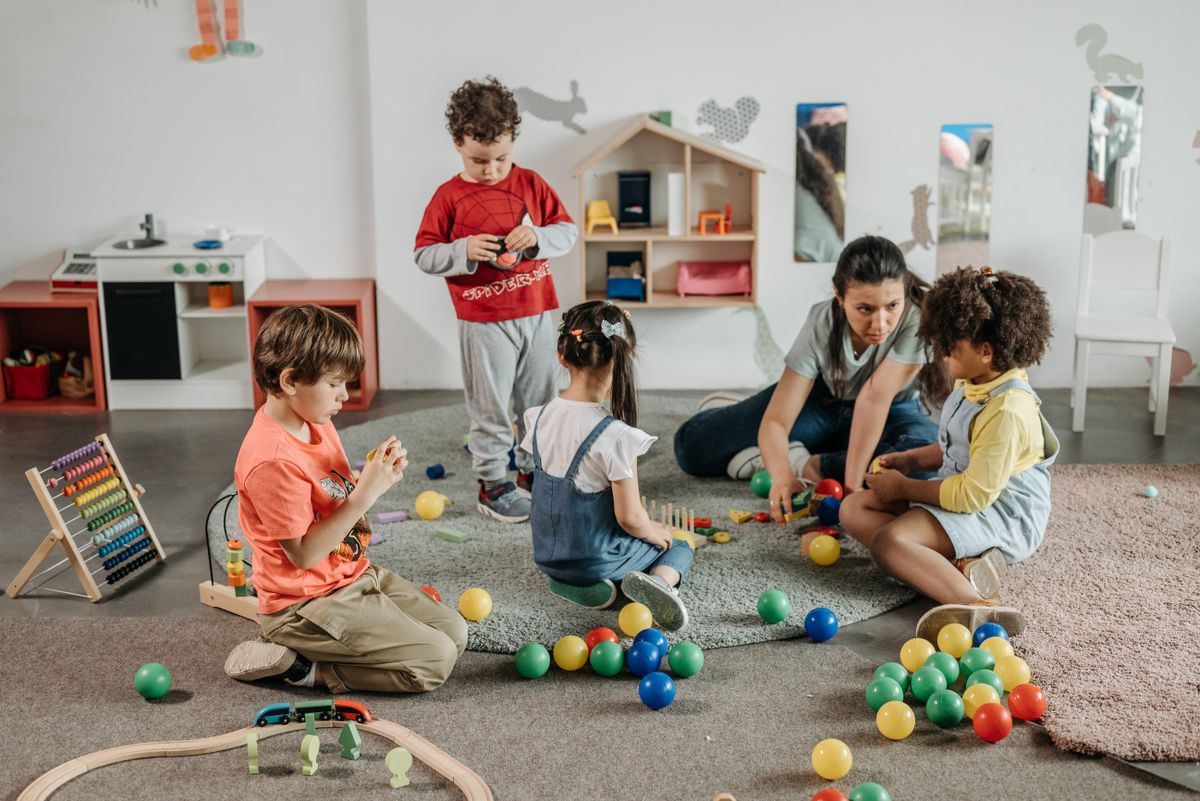 Child working with Montessori materials at Magical Star Montessori Preschool